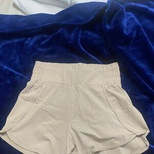Mono B High Waist Cream Shorts